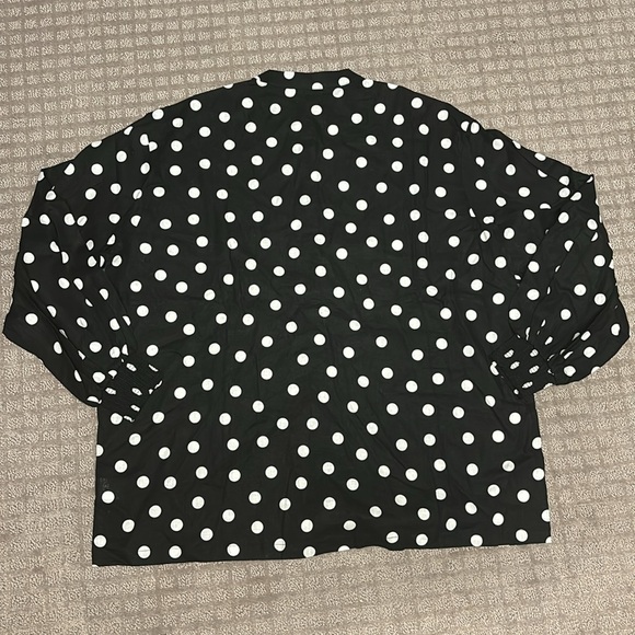 WeWoreWhat Billow Sleeve Oversized Black & White Polka Dot Button Up Size Small - Picture 8 of 9